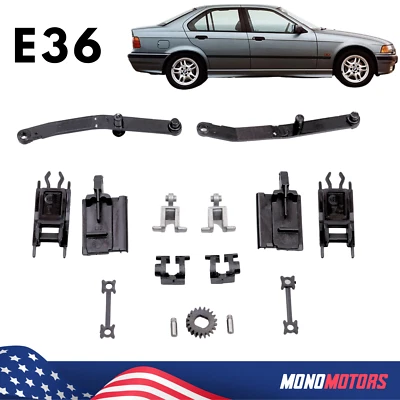 Kit de reparación de 15 piezas de mecanismo de techo corredizo para BMW Serie 3 E36 1990-2002 Foto 1 de 4