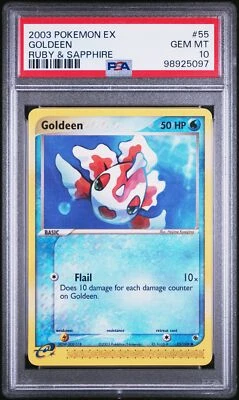 2003 POKEMON EX RUBY & SAPPHIRE #55 GOLDEEN PSA 10 - Image 1 of 2