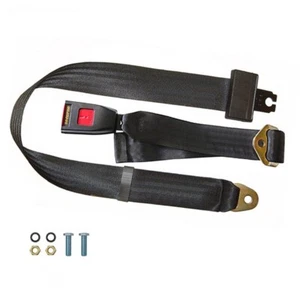 Extra Long 2 Point Lap Seat Belt for Motorhome Adjustable Safety Strap Black - Picture 1 of 6