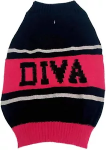 Medium Hundepullover DIVA, meliert warm Haustier Outfit Bekleidung neu Pudel Beagle - Bild 1 von 3