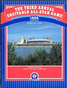 1988 All Star Game Equitable Old Timer's Day CINCINNATI REDS PROGRAM POSTER NM - Picture 1 of 1