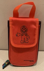 Nintendo DS Super Mario Brothers Orange Soft Carry Case Bag Travel Pouch - Picture 1 of 7