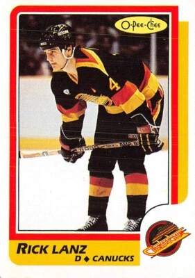 1986-87 O-Pee-Chee #179 Rick Lanz  **  EX-MT  ** - Image 1 of 2