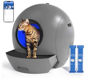 ELSPET WiFi Smart Cat Litter Box NO Scoop/APP Automatic Self-Cleaning Litter Box - Picture 1 of 3
