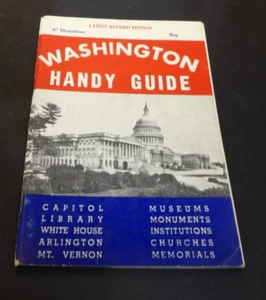 Vintage Washington DC Handy Guide 1947 With Map Illustrations - Bild 1 von 3