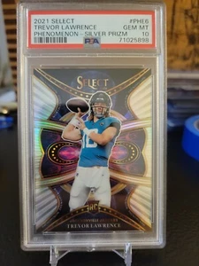 Trevor Lawrence 2021 Select Phenomenon Silver Prizm #PHE6 PSA 10 RC - Picture 1 of 2