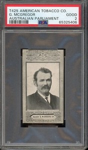 1901 T425 American Tobacco Co. Australian Parliament G. Mcgregor PSA 2