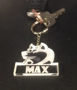 Personalised Husky Dog pet keyring gift Lab Birthday Alaskan Malamute - Imagen 1 de 4
