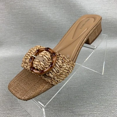 Sandalias Easy Spirit Gatlin Slide Cuadradas Puntera Abierta Hebilla Diseño Tacón Bloque 10M Foto 1 de 4