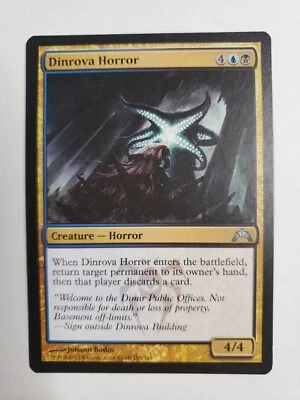MTG Magic The Gathering Card Dinrova Horror Creature Horror Blue Black Gatecrash - Image 1 of 2