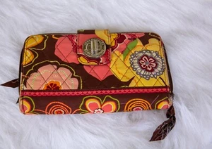 Vera Bradley Wallet Women Clutch Organizer ID Credit Cards Coin - Picture 1 of 7