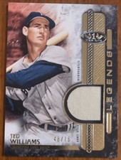 Ted WILLIAMS 2016 Topps Tier One Legends Bat Relic #T1RL-TW 48/75 NM HOF Red Sox