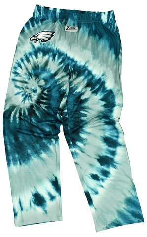 Zubaz Philadelphia Eagles NFL Men's Tie Dye Team Colors Lounge Pants, Green Cover