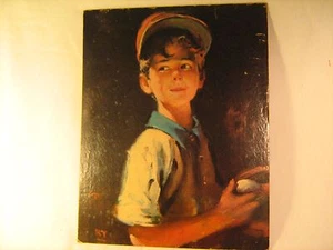 Vtg TOMASO Little Leaguer WINDE FINE PRINTS 11" X 14" [Y79C5] - Picture 1 of 8