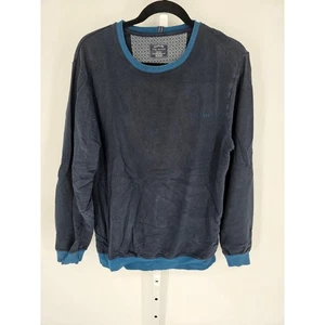 Ted Baker Men's Navy Blue Crewneck Long Sleeve Pullover Sweatshirt Size M - Picture 1 of 5