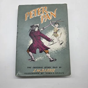 Peter Pan J.M. Barrie 1964 HC/DJ Hodder & Stoughton Nora S. Unwin Illus 9th Imp - Picture 1 of 10