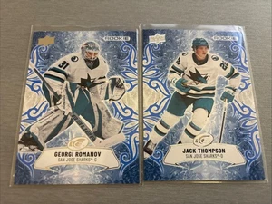 2024-25 Upper Deck Ice San Jose Rookie Lot of 2 JACK THOMPSON & GEORGI ROMANOV - Bild 1 von 1