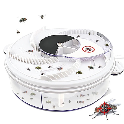 Electric Fly Trap Automatic Fly Catcher Rotating Fly Pest Repellent ...