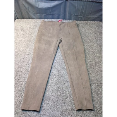 Spanx Faux Suede Leggings Taupe 2X Plus Size Skinny Pants - Image 1 of 4