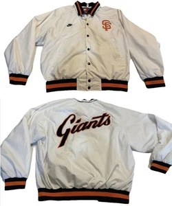 CHAQUETA VINTAGE Y2K Nike Cooperstown SF Giants MLB Hombres? Grande tiene marcas ⚾️ - Imagen 1 de 11