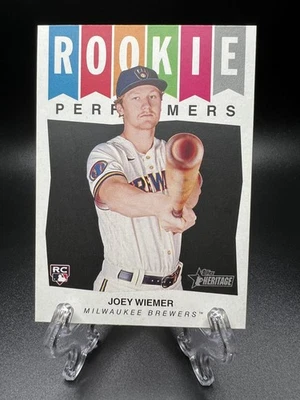 2023 Topps Heritage High Number - Rookie Performers Joey Wiemer #RP-9 (RC) - Image 1 of 2