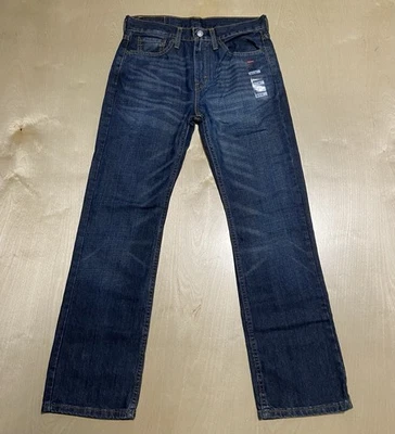 Levi’s 527 Men’s Size 29x30 Slim Bootcut Distressed Dark Wash Denim Jeans - Image 1 of 4