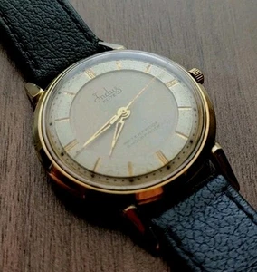 1960's Indus Elite Men's-21J-20 Micron Gold Plated-Runs Great-EUC - Picture 1 of 12