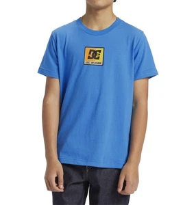 DC Shoes Kids Racer Short Sleeve Crew Neck Cotton T-Shirt - French Blue - 12 Yrs - Picture 1 of 6