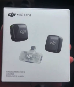 DJI Mic Mini Wireless Mic 2TX+1RX –8H Battery, Omnidirectional, Phone/Action Cam - Picture 1 of 11
