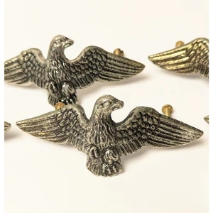 Massive Messing Adler Schubladengriffe 6er Set Vintage Americana Dekor 4" Griffe 50er MCM - Bild 1 von 10