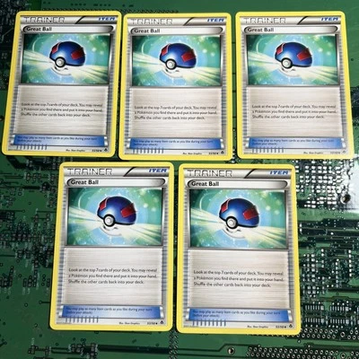 Great Ball 93/98 Emerging Powers Pokemon Card Trainer Non-Holo 5 - Image 1 of 4
