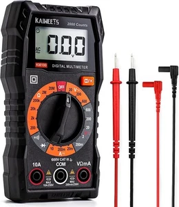 Digital Multimeter mit Koffer, DC AC Voltmeter, Ohm Volt Amp Testmeter und Co... - Bild 1 von 7
