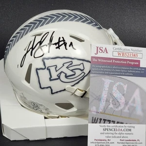 Minicasco firmado por Josh Gordon Salute To Service KC Chiefs NFL fútbol americano certificado JSA - Imagen 1 de 15