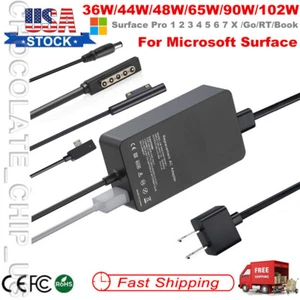 Adapter Charger For Microsoft Surface Pro 1 2 3 4 5 6 7 8 9 X/Go/RT/Book Laptop - Picture 1 of 23
