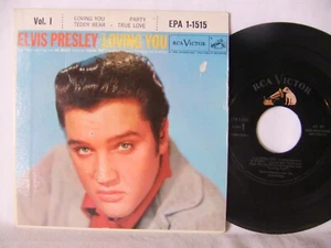 Elvis Presley Loving You 1957 7" 45 EP PS Record VG+ RCA EPA 1-1515 Jacket Indy - Picture 1 of 5