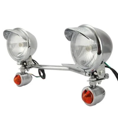 Passing Turn Signal Spot Light Bar Mount Bracket For Harley Road King 1994-2013 - Image 1 of 4