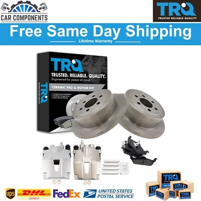 TRQ Brake Calipers Fits Ceramic Pads & Rotors Rear For 2003-2004 Dodge Dakota - Image 1 of 4