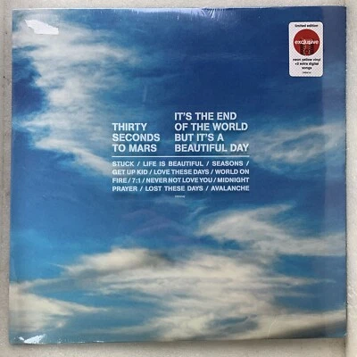 30 Seconds to Mars: The End of the World But It's a Beautiful Day Yellow Vinyl  - Image 1 of 2