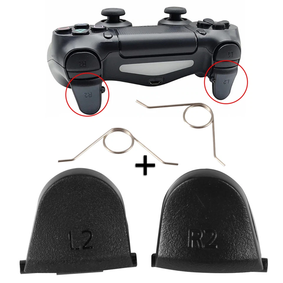 BISLINKS® L2 R2 Trigger Springs Button Set Replacement Part for Sony Playstation 4 PS4