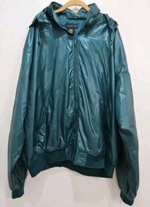 Vintage Men's IZOD Club Green TRACK SUIT JACKET Windbreaker XXL Hooded - Picture 1 of 11