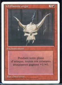 MTG Magic the Gathering FR Oriflamme Orque Orcish Oriflamme French Revised - Picture 1 of 2