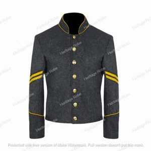 US Civil War Cavalry Richmond Corporal Shell Jacket Yellow Trim DDP - No Tariff - Picture 1 of 6
