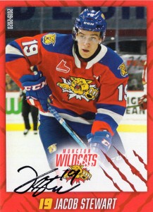 2019/20 Moncton Wildcats Autographed - JACOB STEWART
