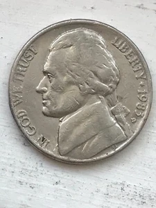 1983-D/D Jefferson Nickel RPM Re-punched Mint Mark 5c - Picture 1 of 2