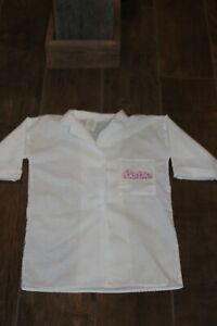 Vtg Barbie Girls Size 5-8 Costume Lab Medical Doctor Vet Play Jacket Coat White!