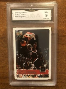 2003 Upper Deck Michael Jordan #UD8 Magazine Perforated GMA 9 Mint! - Picture 1 of 2