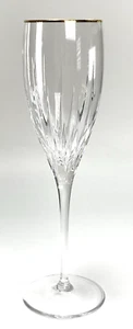 Vintage 1995-2001 Soho Gold by Rogaska 9" Fluted Champagne Glass - Picture 1 of 20