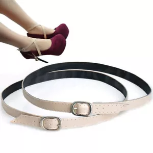 Detachable Leather Shoe Straps Band Shoelace for Holding Loose High Heeled Shoes - Picture 1 of 15