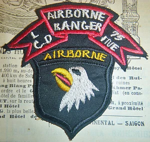 Rare Patch - RANGER - 101st AIRBORNE - LRRP - Lima Co  75th - Vietnam War, M.177 - Picture 1 of 2