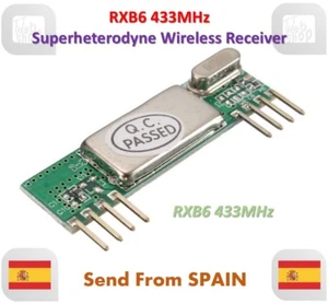 RXB6 433MHz Superheterodyne Wireless Receiver Module - Imagen 1 de 7